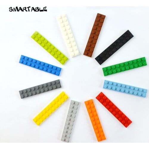 Smartable Plate 2X10 Building Blocks Parts LOGO DIY Educational Creative Toys Compatible Major Brands 3832 MOC Toys 35pcs/lot