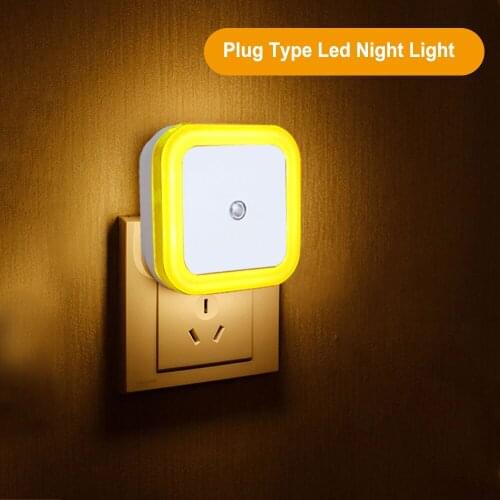 Led Night Light Wall Lamp Plug Type Led Light Sensor Night Lamp for Home Hallway Bedroom Living Room