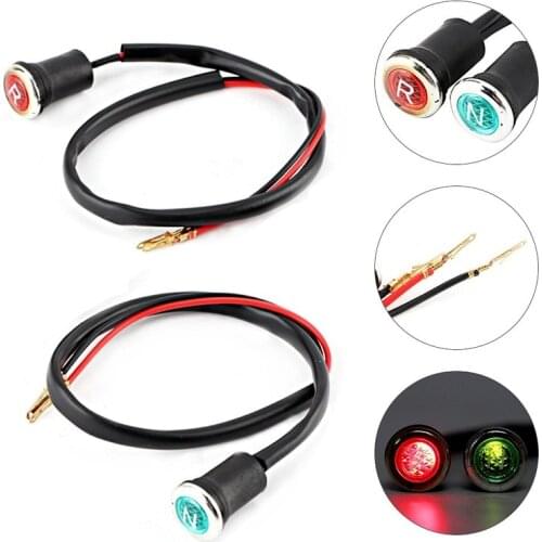 2 Pcs ATV Reverse Neutral Reverse Motorcycle N/R Light Indicator ATV Light Gear Universal Fits For 90/110/125/150/200/250/300cc