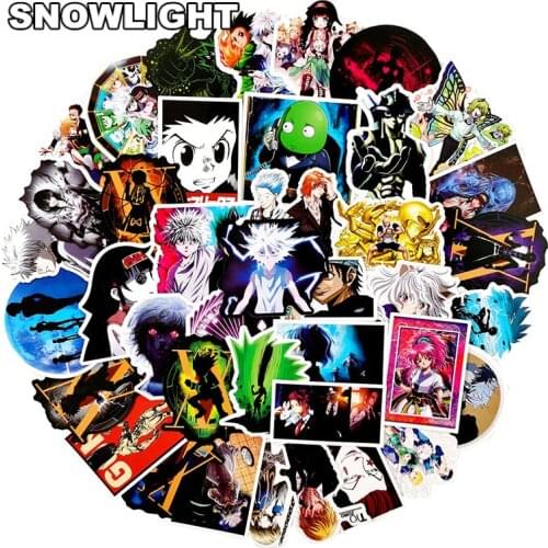 10/50pcs/set Hunter X Hunter Cartoon Waterproof Anime Stickers For Skateboard Luggage Guitar Scrapbook Motorcycle Decals