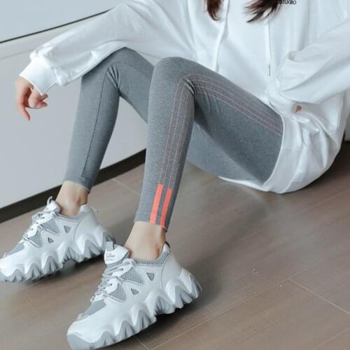 High Waist Adjustable Belly Cotton Maternity Legging Spring Casual Skinny Pants Clothes for Pregnant Women Autumn Pregnancy