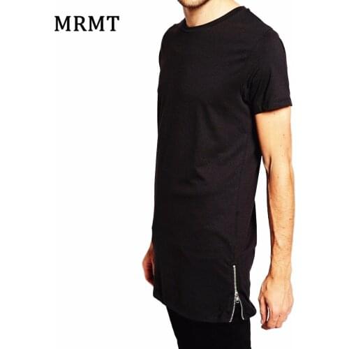 2021 MRMT Brand New Clothing Mens Long T Shirt Hip Hop Extra Longline T-Shirt For Male Tshirt Zipper Man Leisure T Shirts