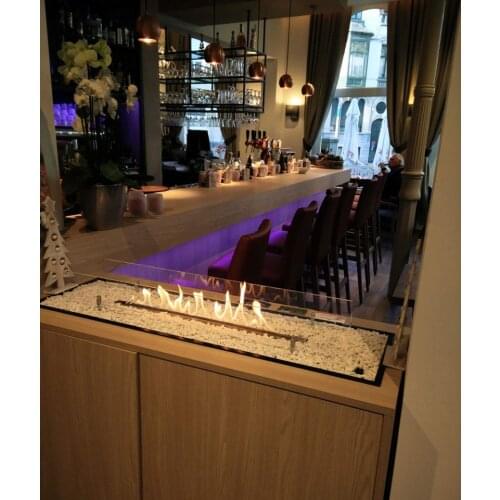 21 AUG on sale automatic control fireplace lareira ecologica 24 inch black/silver