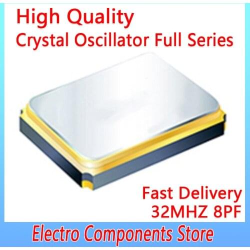 5PCS 4Pin 1210 Crystal Oscillator Electronic Kit Resonator Ceramic Quartz Resonator 32MHZ 8PF ±10PPM Passive Crystal Oscillator