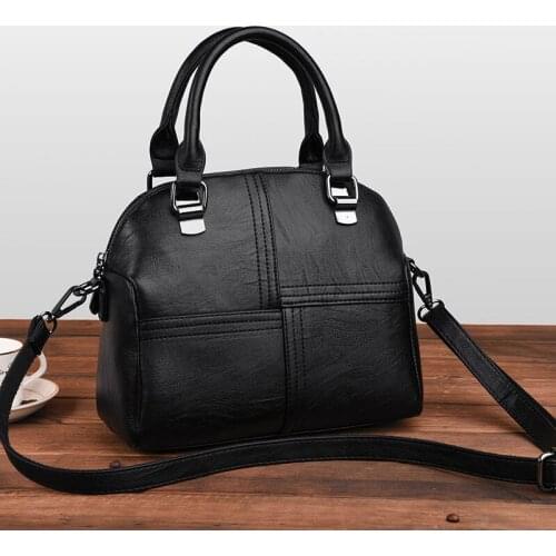 Large Cpacity Shell Bags For Women 2021 PU Leather Lady Handbags Women Designer Female Shoulder Bag Sac Femme Crossbody Bag