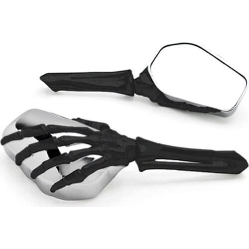 Brand new Skeleton Skull Hand Motorcycle Mirrors For Honda Kawasaki Suzuki Yamaha