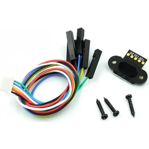 TOF10120 10-180cm Distance Sensor RS232 Interface UART I2C IIC Output 3-5V for Arduino With Cable Laser Range Sensor Module