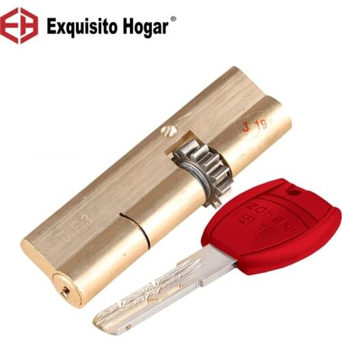 Door Lock 100 105 110 120mm Cylinder 13 Teeth Gear For Gate Home Decoration Security Door Wooden Interior Case Hardware AB keys