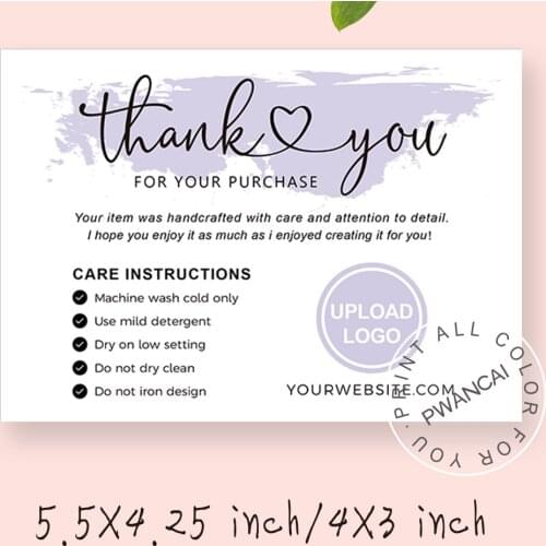 Printable Iron On Vinyl Care Instructions Card,Washing Instructions Card Template For Tshirts,Care Instructions For Custom Print