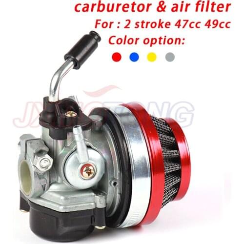 Carb Carburetor with Air Filter For 2-stroke 47cc 49 Cc Mini Pocket Bike
