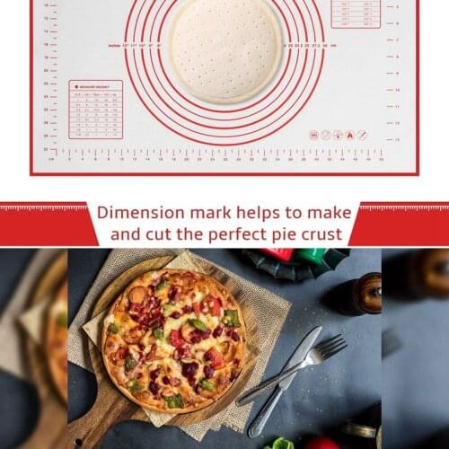 Baking Mat Non Slip Pastry Mat with Measurement-Free Baking Mat Sheet for Rolling Dough Counter Cookies Pie