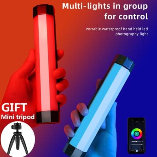 Luxceo P200 RGB LED Photography Light Handheld Stick Soft Light support Remote APP Control Photo Vidoe Fill Light rgb Tube