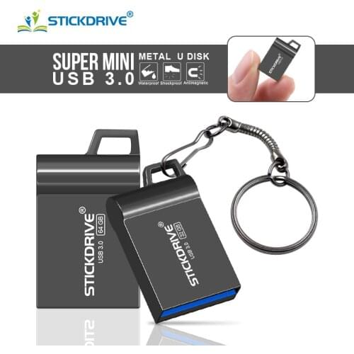 Fashion Super Mini metal usb flash drive 4GB 8GB 16GB pen Drive 32GB 64GB usb 3.0 flash stick pendrive free shipping cle usb