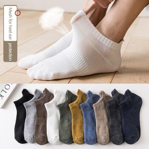Neutral Trainer Socks Breathable Sport Funny Socks Half Low Cut Ped Weave Socks Moisture Absorption Free Size