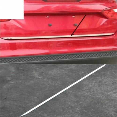 Chrome Rear Trunk Lid Tailgate Door Cover Trim Edge Strip Euro For Ford Focus Mk2 2012-2017 sedan