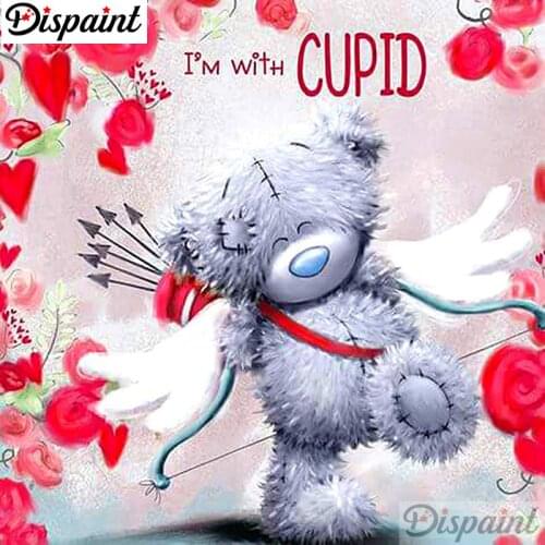 Dispaint Full Square/Round Drill 5D DIY Diamond Painting "Cartoon bear" Embroidery Cross Stitch 3D Home Decor A10204