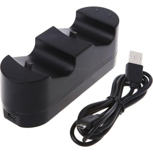 New Controller Charging Station for Playstation Dualshock 4 Dual USB Charger Ports
