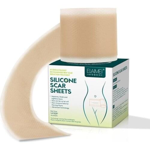 4cm*3m Fade Scar Sticker Efficient Beauty Scars Removal Silicone Gel Skin Tone Self-adhesive Acne Burn Repair Patch Tape Spot
