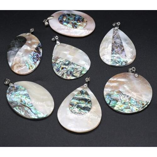 1pcs Natural Mother Pearl Shell Charms Pendants for Jewelry Making DIY Accessories Necklaces Earring or Women Jewelry Gift