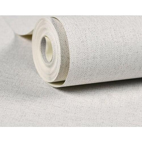 Plain Waterproof PVC Linen Wallpapers Roll Modern Simple Living Room Wallpaper Bedroom Background Home Decoration 3D Wall paper