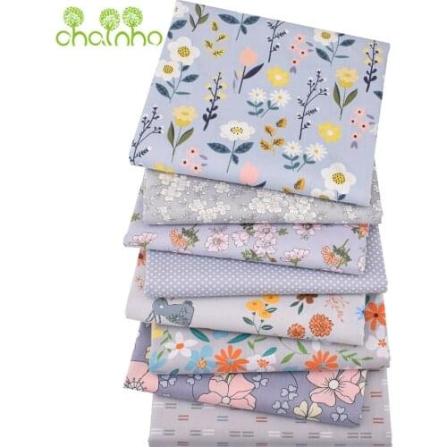 Gray Color Series,Printed Twill Cotton Fabric, For DIY Sewing Quilting Baby & Childrens Bed Clothes Material,100x160cm