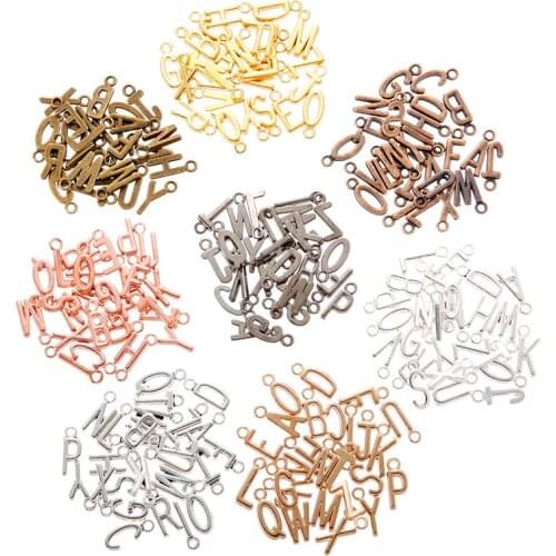 YuenZ 26pcs New Product 8 colour letter A-Z Charms Pendant Jewelry Metal Alloy Jewelry Marking 15*10mm S109