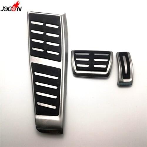 Gas Fuel Brake Dead Footrest Foot Pedal Cover Cap Pad Trim AT & MT For Audi A5 B8 2007-2015 A4 B8 8K Q5 8R RHD
