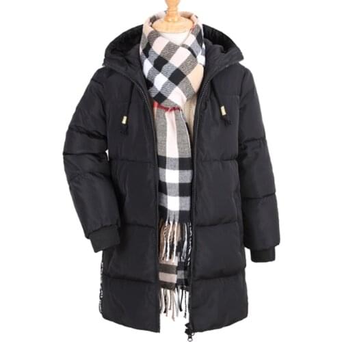 Winter long paragraph Boys Girls down jacket thickening warm in the large clothing down jacket