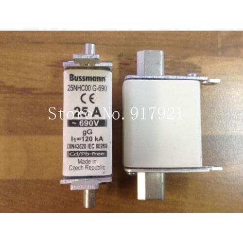 [ZOB] The United States Bussmann 25NHC00 G-690 25A690V BUSS fuse fuse original --5PCS/LOT