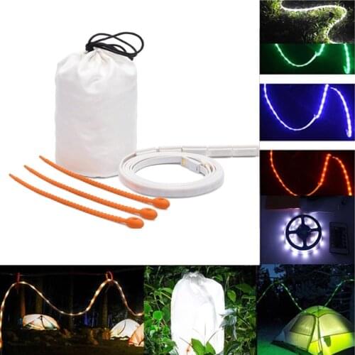 1.5m 5050 3528 Rgb Led Strip DC5V IP65 Waterproof 30leds Led Rope Lights for Tent Camping Party Outdoor Lighting