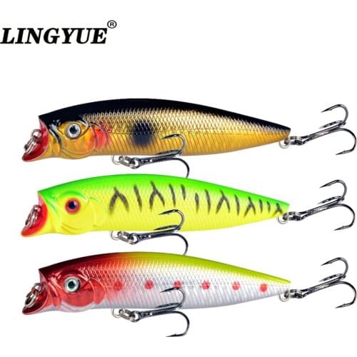 1pcs Fishing Lures High Quality 9.2cm/11.5g Topwater Popper Bait 5 Colors Available Bass Crnakbait Wobblers Fishing Tackle Pesca
