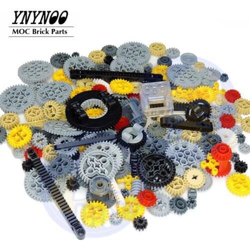 200Grams/Lot 24 Kinds High-Tech Parts Building Blocks Bulk Gear Studless Beam Arms Pin Connctor Axle Car Truck Bricks Toy