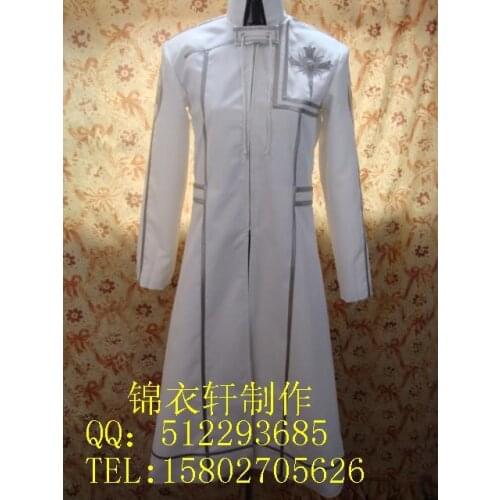 2016 White D.Gray-man Halloween Komui lee Cosplay Costume