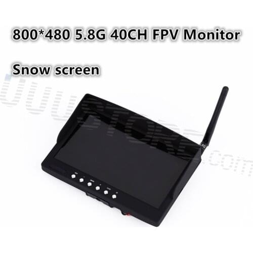 2016 new,7 inch 800 x 480 500CD LCD screen 5.8G 40CH Monitor Receiver FPV Wireless Monitor for 5.8G TX QAV250 Quadcopter DJI