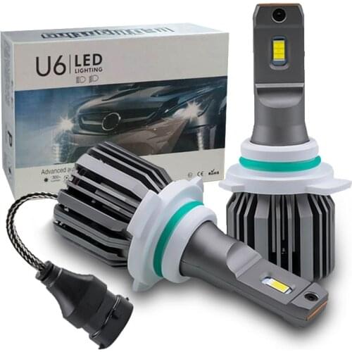 2x 9012 HIR2 H1 H4 H7 LED 12000LM H8 HB3 9005 HB4 9006 H11 Led Headlights Bulbs High power Canbus Auto Headlamp 12V white 6000K