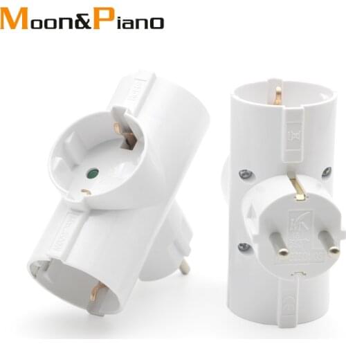 4.8mm EU Electrical Plug 3 in 1 EU Adapter Fast Charging Power Adapter Extension Board Travel France Greece Egypt Germany