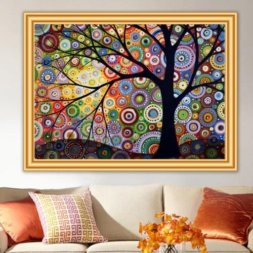 5D DIY Diamond Painting "Abstract tree" Cross Stitch Full Diamond Embroidery Mosaic Art Picture Rhinestones Home Decor Gift