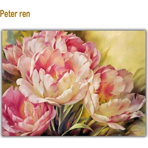 Diy Diamond painting Embroidery cross stitch kits Diy Diamond Drawing Paste masonry rhinestone painting Diamond embroidery peony