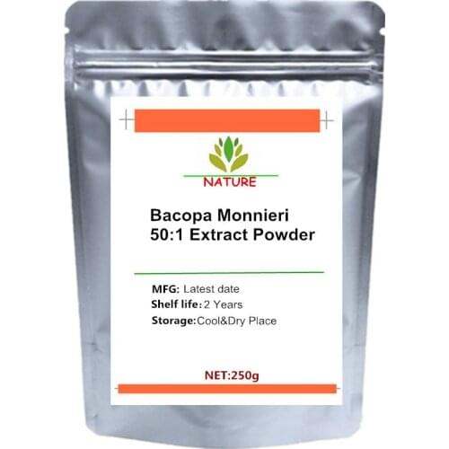 Bacopa Monnieri 50:1 Standardized Extract Powder 50% Bacosides for Memory Boost