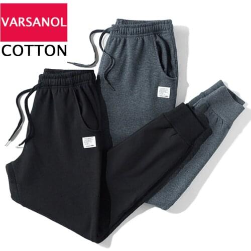 2pcs Streetwear Joggers Sweatpants Mens Pants Fitness Cotton Sportswear Tracksuit Trouser Black Grey Sports Pants Men Clothing