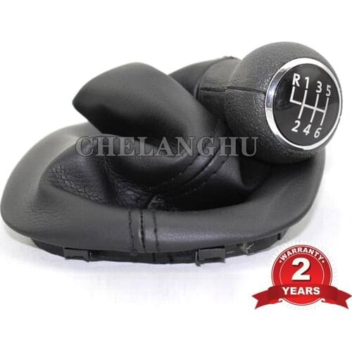 For VW Passat B5 1997 1998 1999 2000 2001 2002 2003 2004 2005 Car-Styling 6 Speed Car Gear stick Shift Knob With Leather Boot