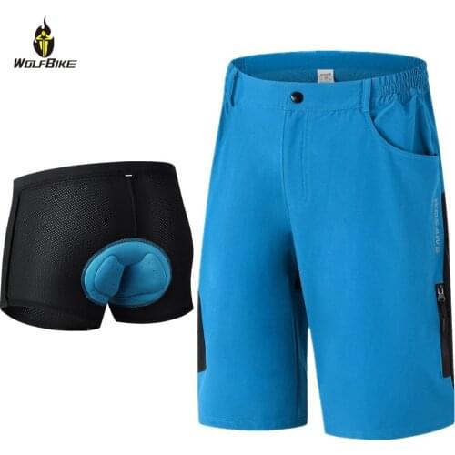 WOSAWE Breathable Summer Cycling Shorts Quick Dry Loose Outdoor Sports Runn Road Bike Riding Underpants Bicycle Downhill Short