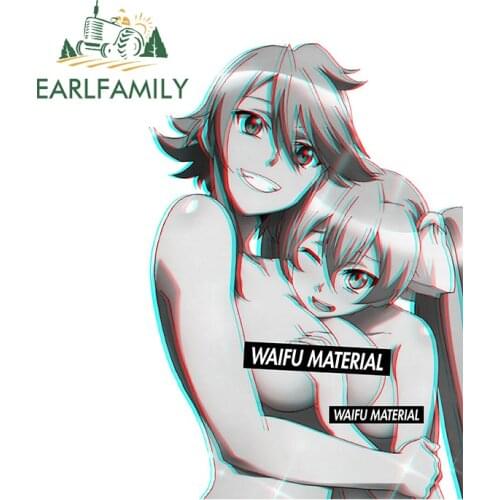 EARLFAMILY 13cm x 8.9cm for Akame ga Kill Waifu RV Car Accessoires Stickers Motorcycle Decal Waterproof Waterproof Anime Decals