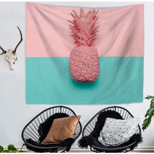 Microfine Tapestry 100% Polyester Printed Nordic Style Wall Hanging Home Decoration Wall Tapestry Printed Wall Blanket