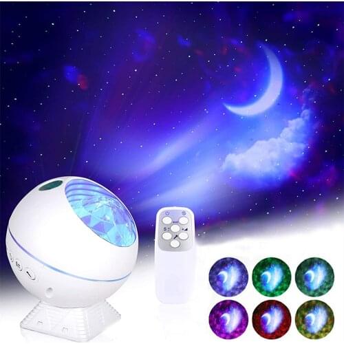 Laser Projector Sound party lights Galaxy Projector LED Night Light With Remote Control Moving Nebula Disco Lights For Home