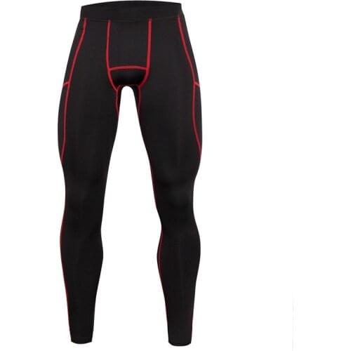 Summer sports fitness pants mens running sports tight elastic quick-drying pants basketball training outdoor legging trousers