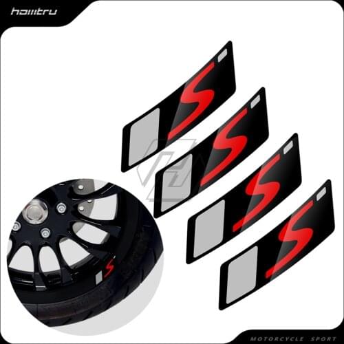 Motorcycle Wheel Decal Reflective Sticker Case for Vespa 12" GTS Supersport