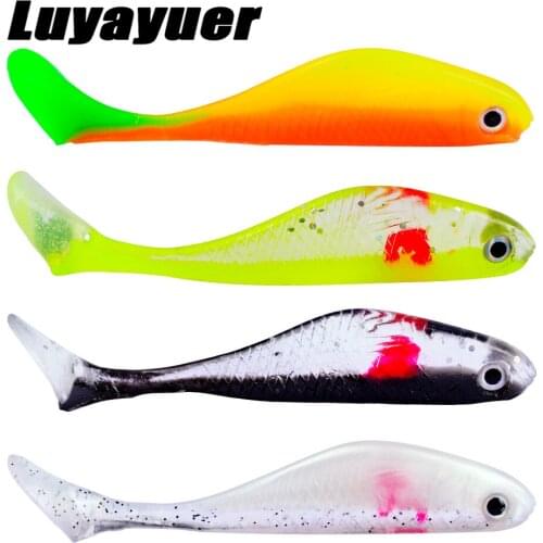 3D Soft Bait Fishing Fish 4.5g Silicone plastic Swimbait Crankbait Fishing Artificial Lures Freshwater Seawater Worm Bass Baits