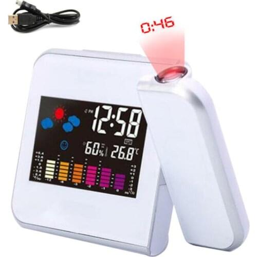 Newest Premium LED snooze alarm clock with backlight calendar weather station digital clock desktop clock