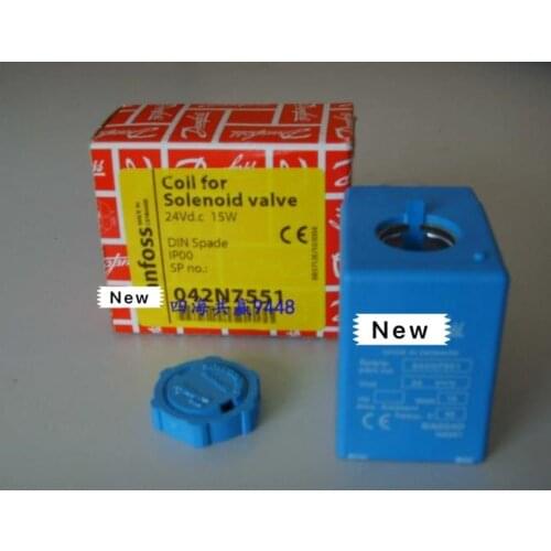 Original 24V DC 14W solenoid valve coil 042N7551 electromagnetic valve 042N series